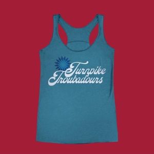 Turnpike Troubadours Script & Flower Ladies Racerback Tank T-Shirt Size Large